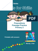 p2 Prepositions Drills For Skills