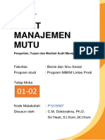 Modul 1 & 2 - Audit Manajemen Mutu
