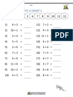 Addition Facts To 12 2