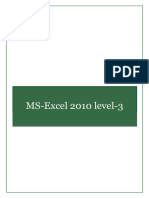 MS Excel 2010 Level 3 1687164237