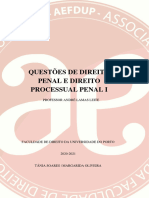 Questões de Direito Penal e Direito Processual Penal I