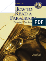 How To Read A Paragraph