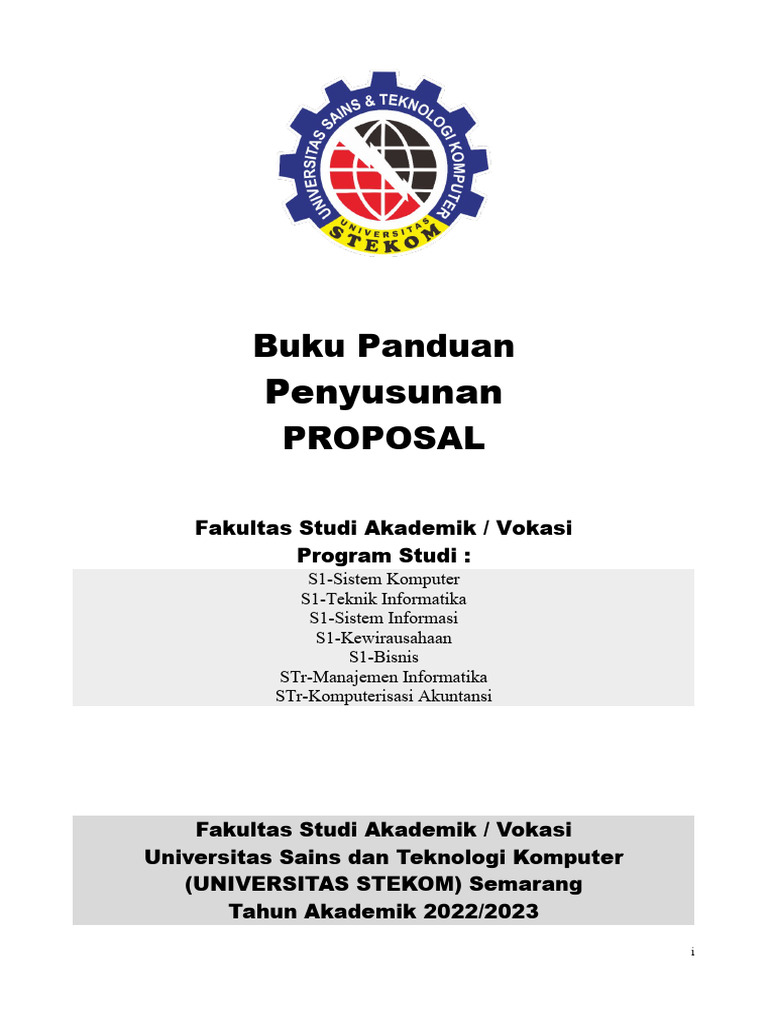 Panduan Penyusunan Proposal Skripsi | PDF | Seni | Komputer