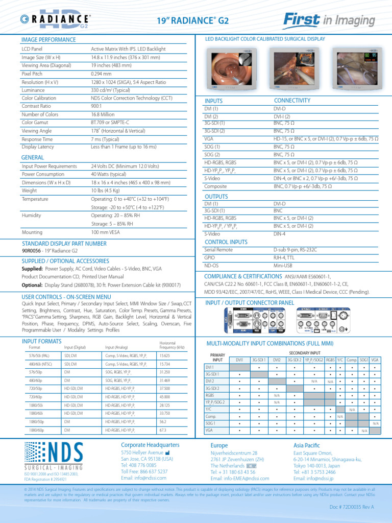 19 Radiance G2 Cut Sheet90R0056 | PDF | Digital Technology | Media Formats
