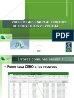 Errores Comunes Microsoft Project Sesion 1