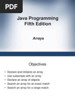 Java Programming Fifth Edition: Arrays