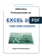 EXCEL 2010 FONCTIONS AVANCEES