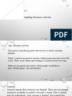 Business Activity. IGCSE Business Studies PDF