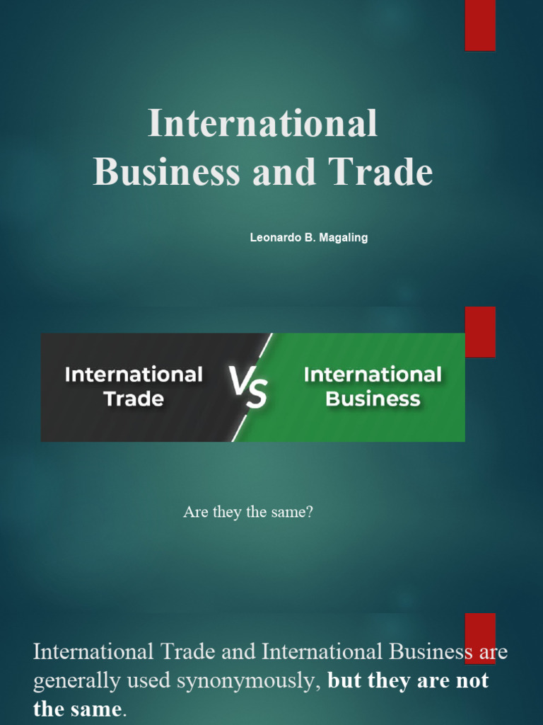 IBT1 | PDF | World Trade Organization | Most Favoured Nation