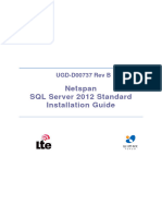 UGD-D00737 Netspan SQL Server 2012 Standard Installation Guide Rev B