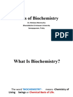 Lecture 1-Introduction To Biochemistry, Occurrence and Classification