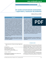 Acta Med Grupo Angeles 2015 - El Recién Nacido Exclusivamente Amamantado. Control, Supervisión y Resolución de Problemas