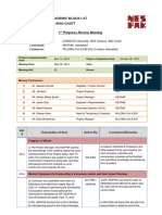 1st Progress Review Meeting - MEETING MINUTES - 08052023