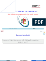 AA1-Définition Et Convergence Simple D'une Suite de Fonctions