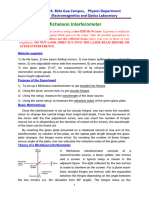 Lab Manual-Michelson Interferometer V.aug.2023