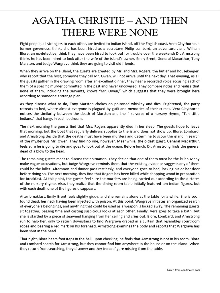 And Then There Were None | PDF