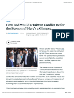 How Bad Would A Taiwan Conflict Be For The Global Economy? Here's A Glimpse. - Barron's
