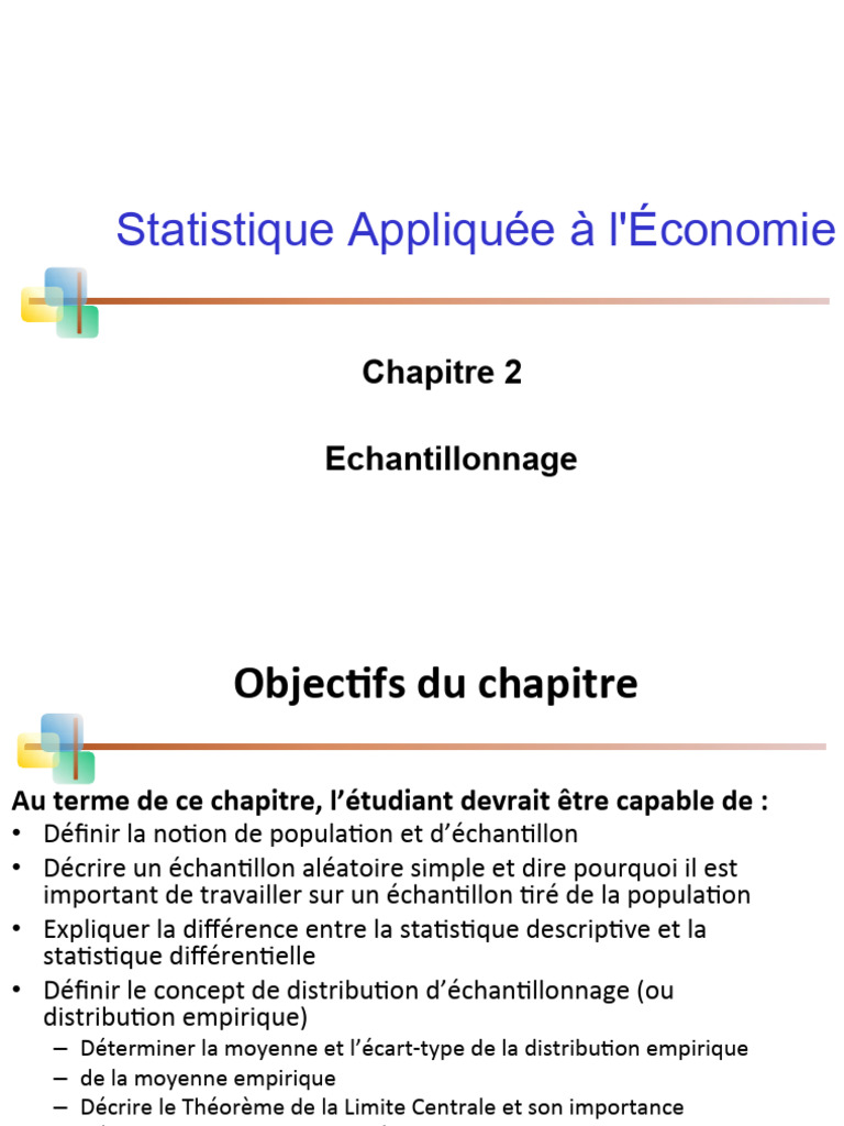 Chapitre 2 | PDF | Loi de probabilité | Écart type