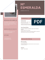 M Esmeralda Curriculum Vitae
