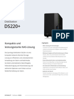 Synology DS220 Plus Data Sheet Ger