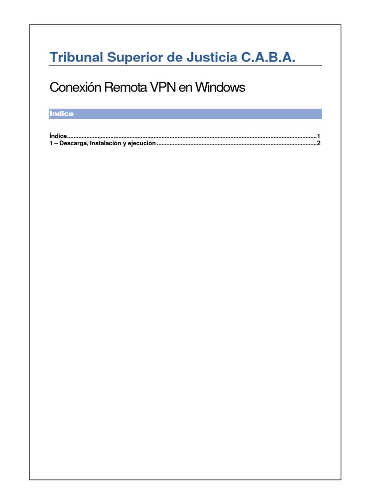Conexion VPN Windows | PDF