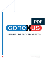 Manual Procedimiento Conexus