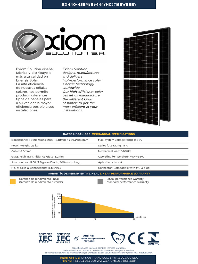 Ex440 455MB 144HC1669BB | PDF | Energía renovable | Recursos renovables