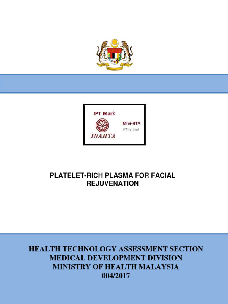 Platelet Rich Plasma Prp For Facial Rejuvenation Pdf Scar