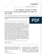 Acta Obstet Gynecol Scand - 2004 - Rizk - Determinants of Women S Choice of Their Obstetrician and Gynecologist Provider in