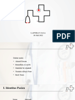 Laporan Jaga 18 Juli 2022 - Post Debridement Ai Abses Cruris Sinistra and Selulitis Pedis Sinistra