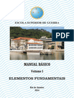 Escola Superior de Guerra Manual Básico. Volume i Elementos Fundamentais