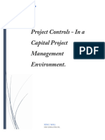 Project Controls in A Capital Project Environment