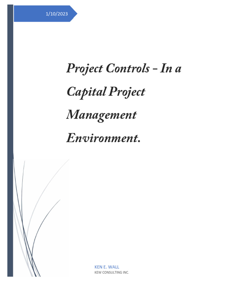 Project Controls for Capital Projects | PDF | Project Management | Risk