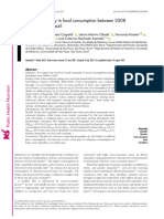 Social Inequality in Food Consumption Between 2008 and 2019 in Brazil