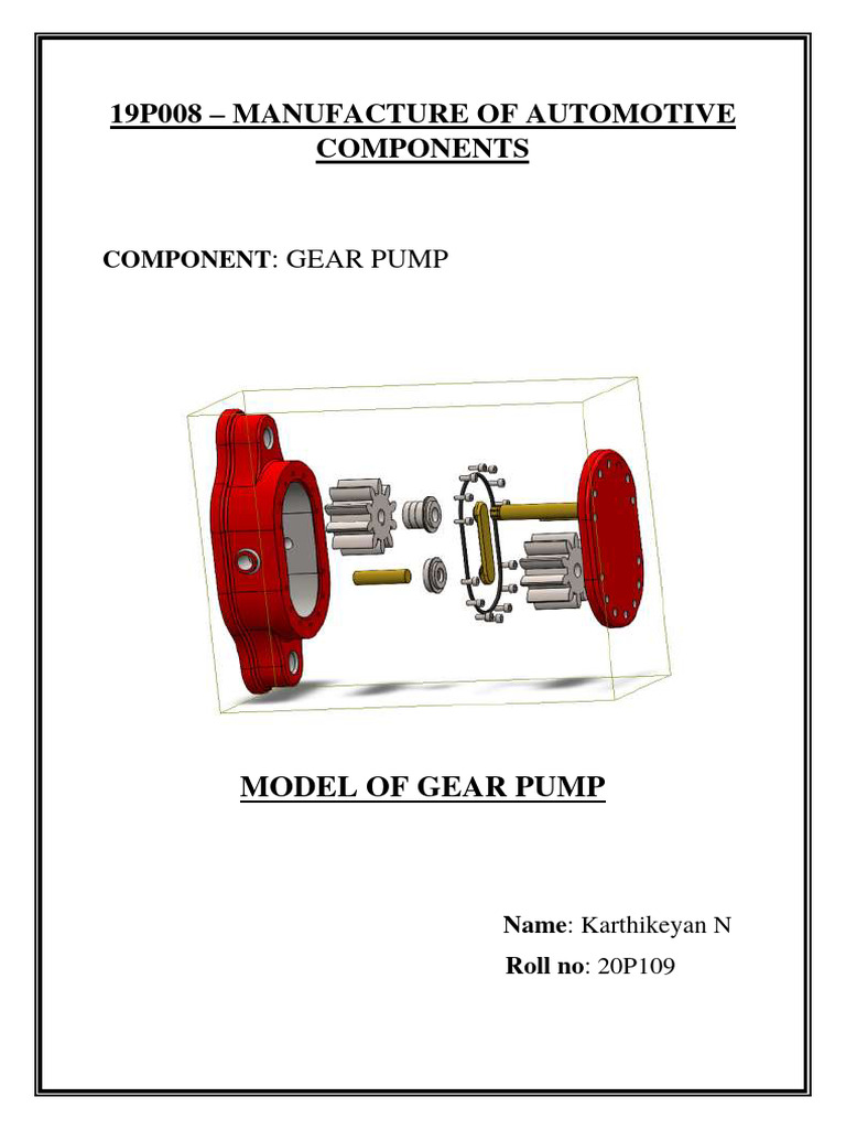20p109 Gear Pump PDF