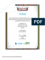 Certificado Do Treinamento Do Portal Capes - Karen Félix