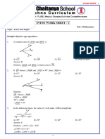 9 - Class INTSO Work Sheet - 1 - Les & Angles