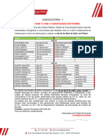 1 Convocatoria Sub-12 Sub-13 Masculina 2021 -2022