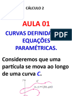 Aula 1 Cálculo 2 Curvas Definidas Por Equações Paramétricas