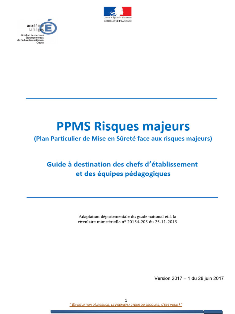 Guide PPMS pour établissements scolaires | PDF | Épilepsie | Saignement