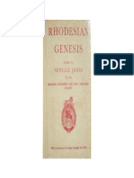 Rhodesian Genesis and Freemasonry