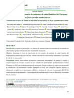 Satisfacción de Los Usuarios de Unidades de Salud Familiar Del Paraguay en 2020. Estudio Multicéntrico