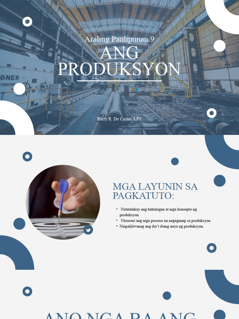 Ang Produksyon | PDF