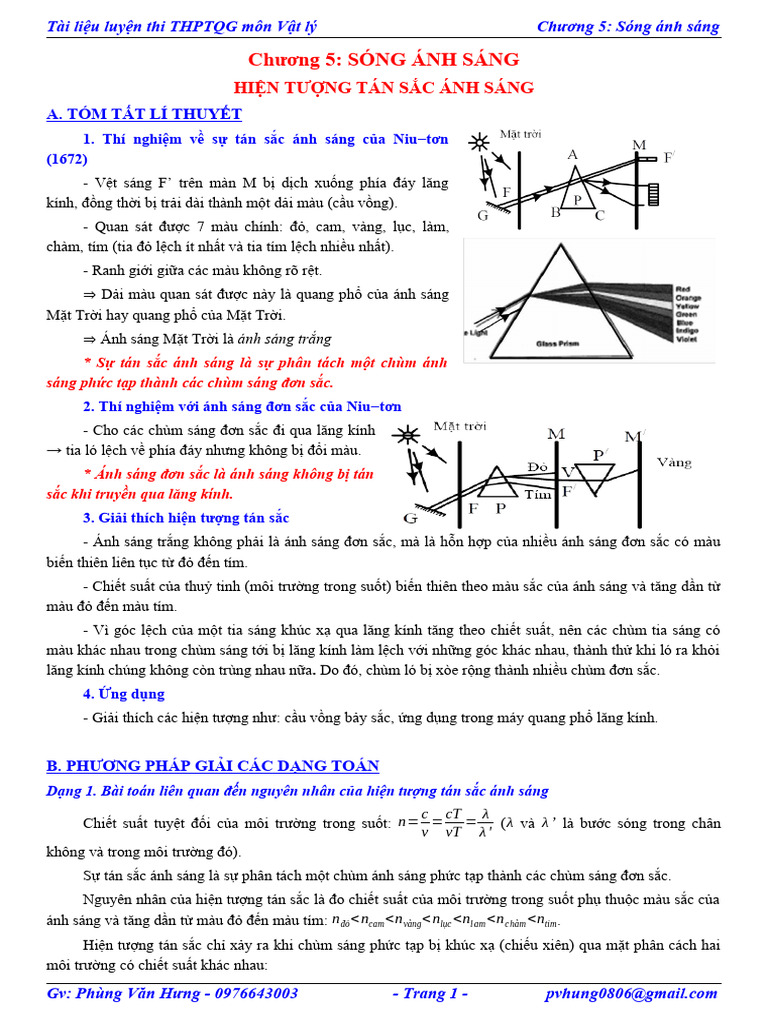 Chư NG 5. Sóng Ánh Sáng | PDF