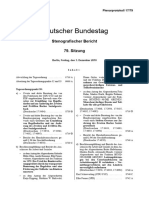 Deutscher Bundestag: Stenografischer Bericht 79. Sitzung