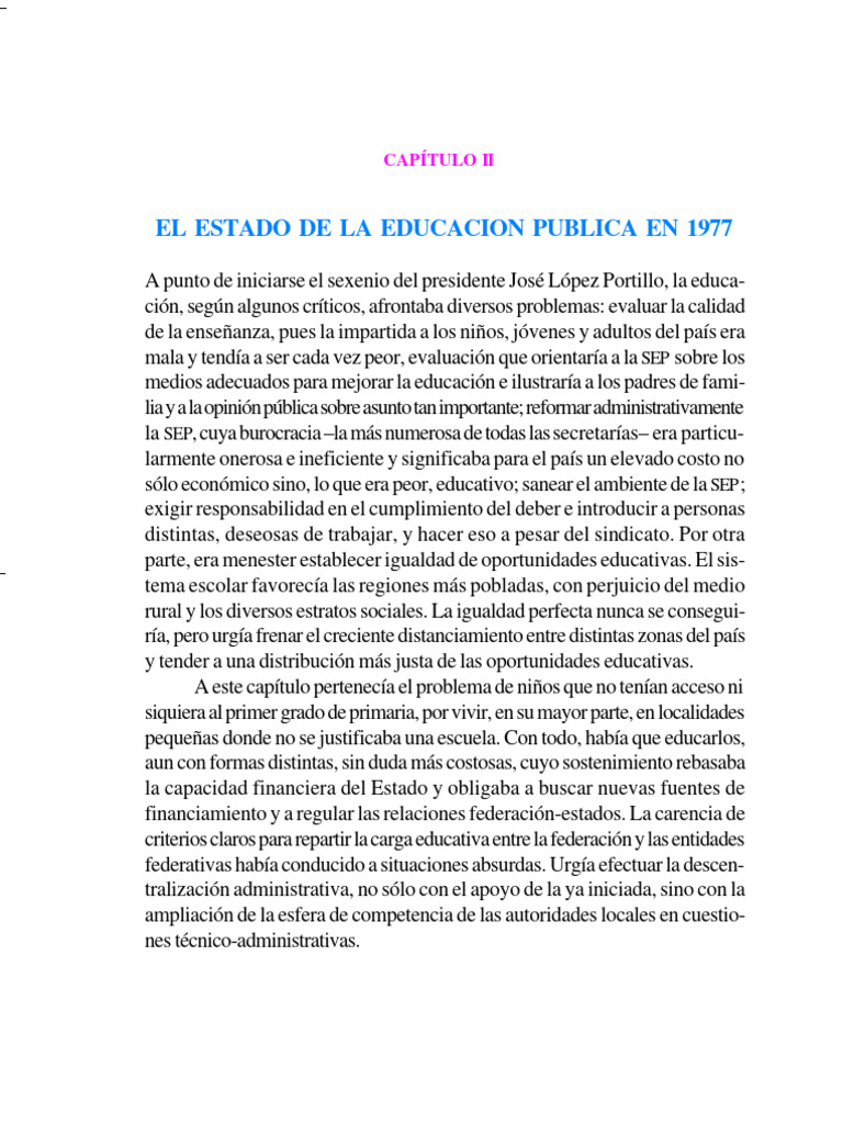 Educación Pública en México 1977 | PDF | Educación de la primera ...