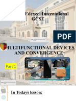 Multifunctional Devices and Convergence