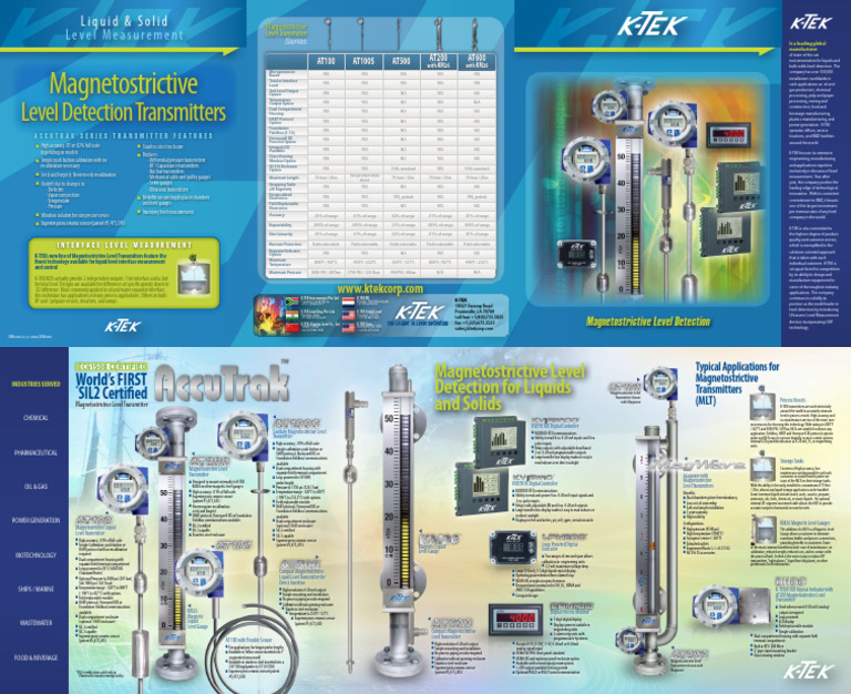 Magnetostrictive Level Detection Solutions | PDF | Calibration ...