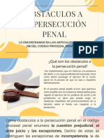 Obstaculos A La Persecución Penal