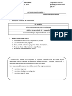 Autoevaluación Unidad 2 Matemática